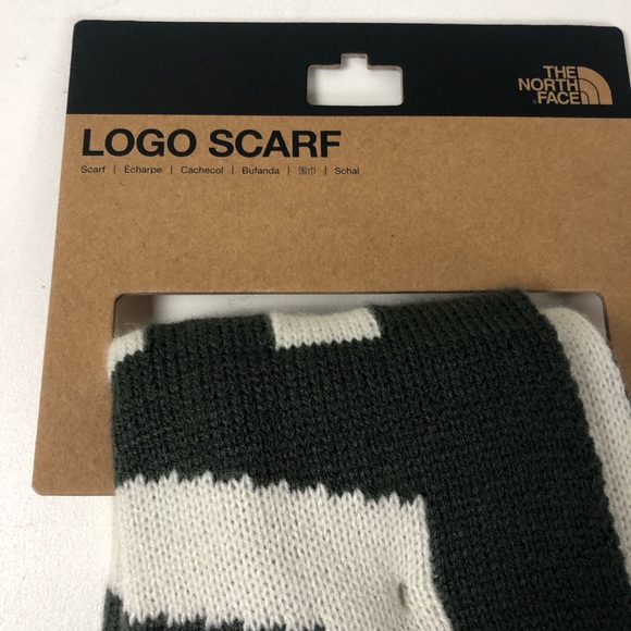 TNF The North Face Reversible Logo Scarf NWT Bold 2 Tone Design Unisex Scarves - Picture 3 of 6